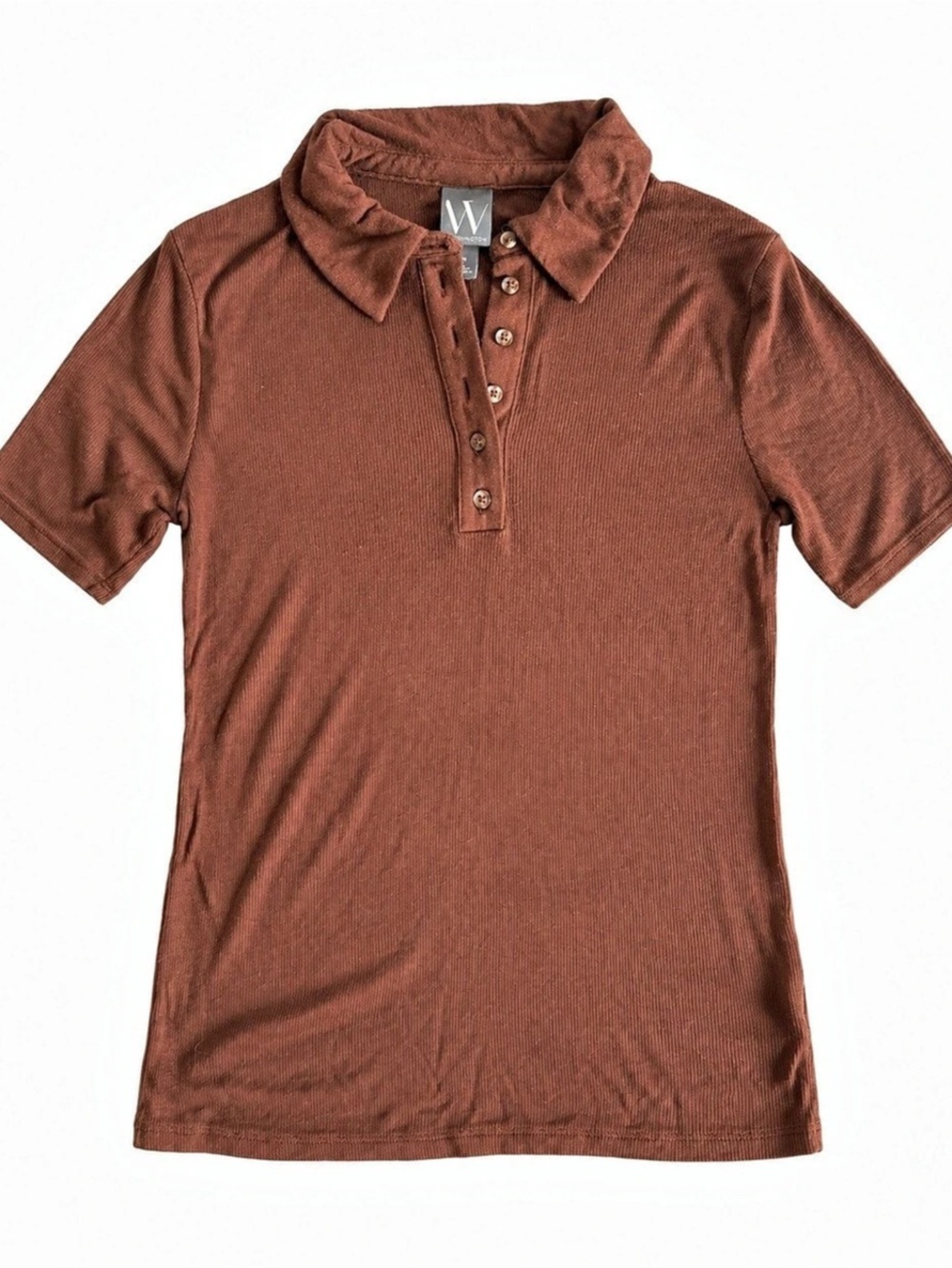 Worthington Polo Shirt in Brown Size Medium Like New